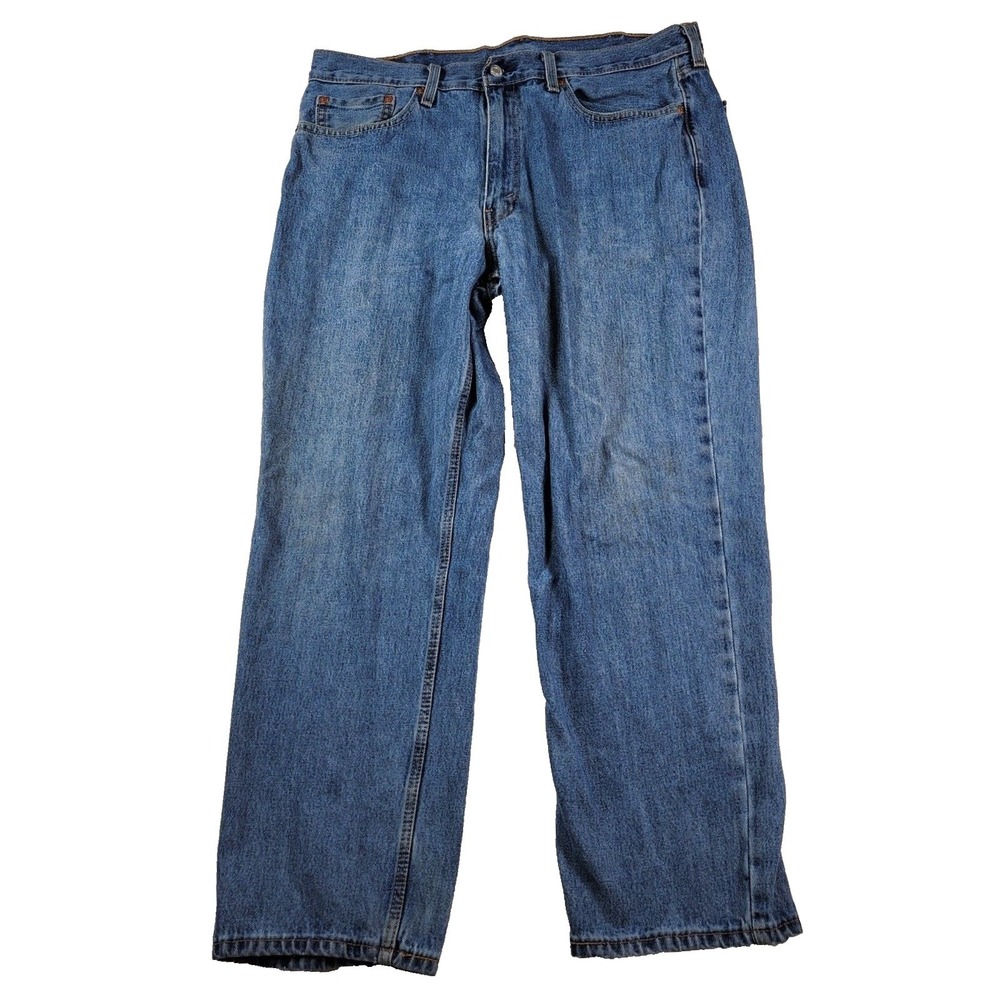 Levi's 550 Jeans Men's 38x30 Blue Cotton Loose Fit Denim Straight Leg